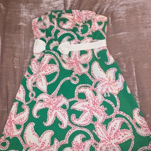 Lilly Pulitzer "Twinkle Starfish" Strapless Dress